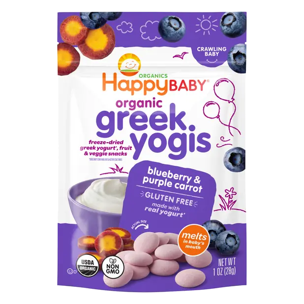 Greek Yogis Blueberry & Purple Carrot Yogurt & Fruit Snacks
