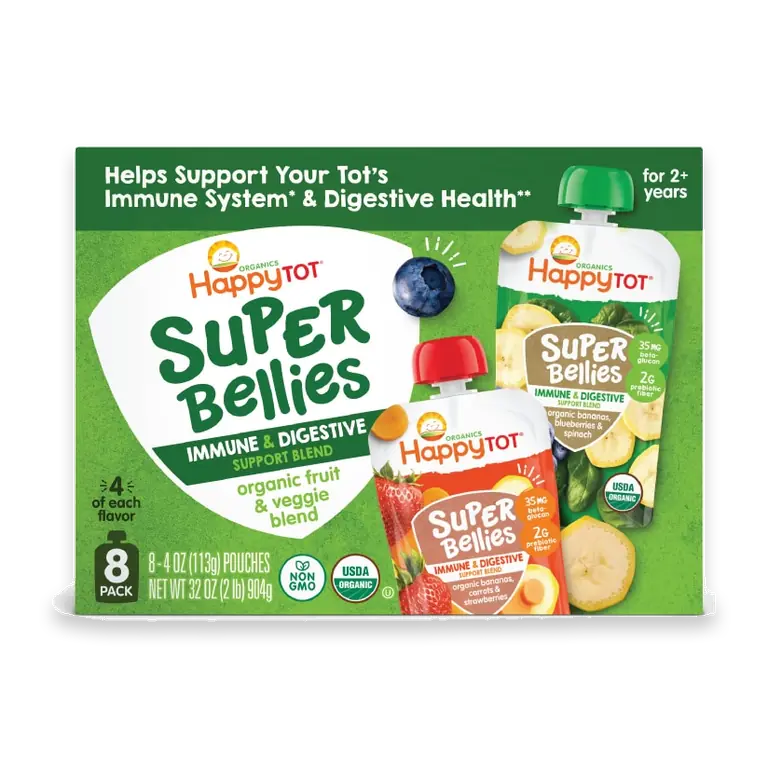 Happy Tot Organics Super Bellies Organic Toddler Food Pouches Variety Pack Box