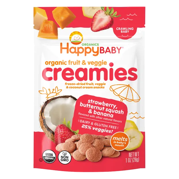 Organics Crawling Baby Creamies Strawberry/Squash/Banana Melts