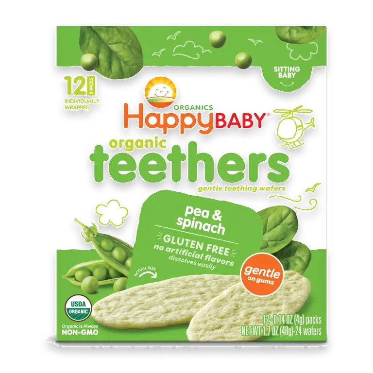 Organics Teethers Pea & Spinach Organic Baby Snack Box