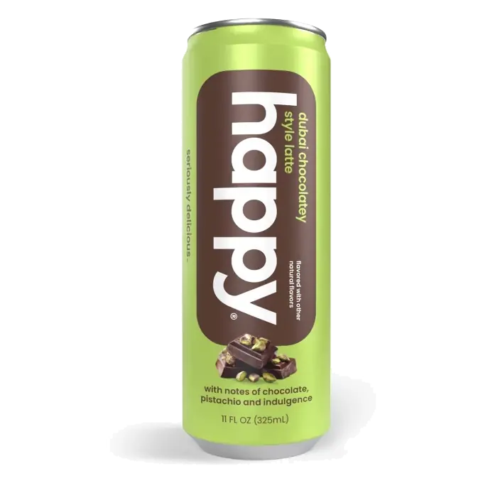 Happy Dubai Chocolate Latte RTD, 11 fl oz