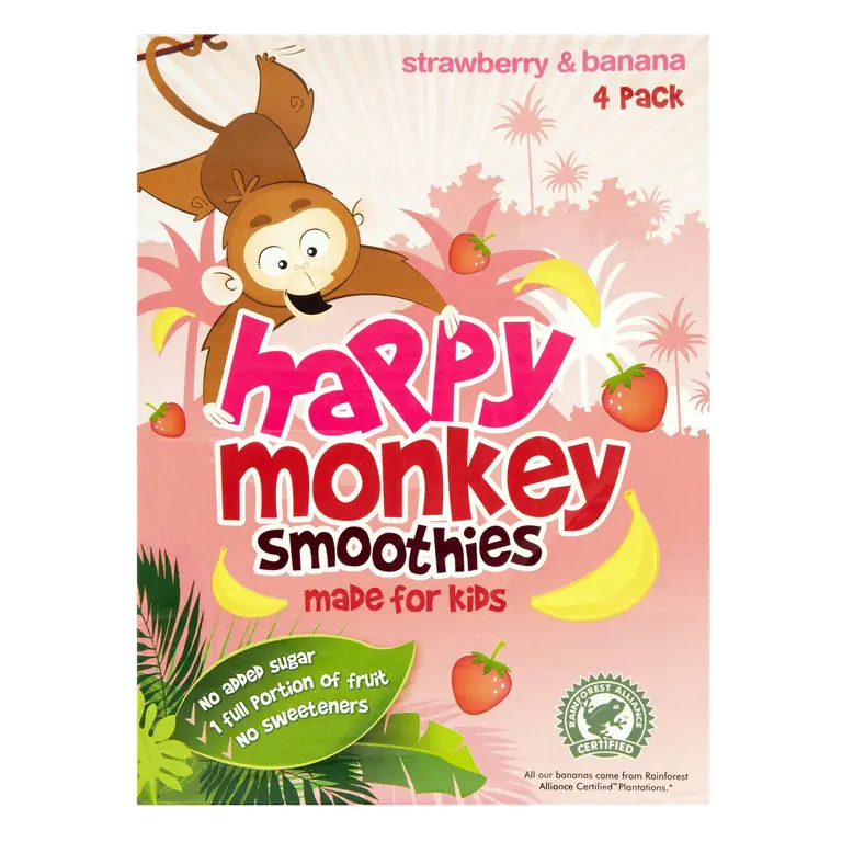 Strawberry & Banana Kids Smoothie 4x180ml