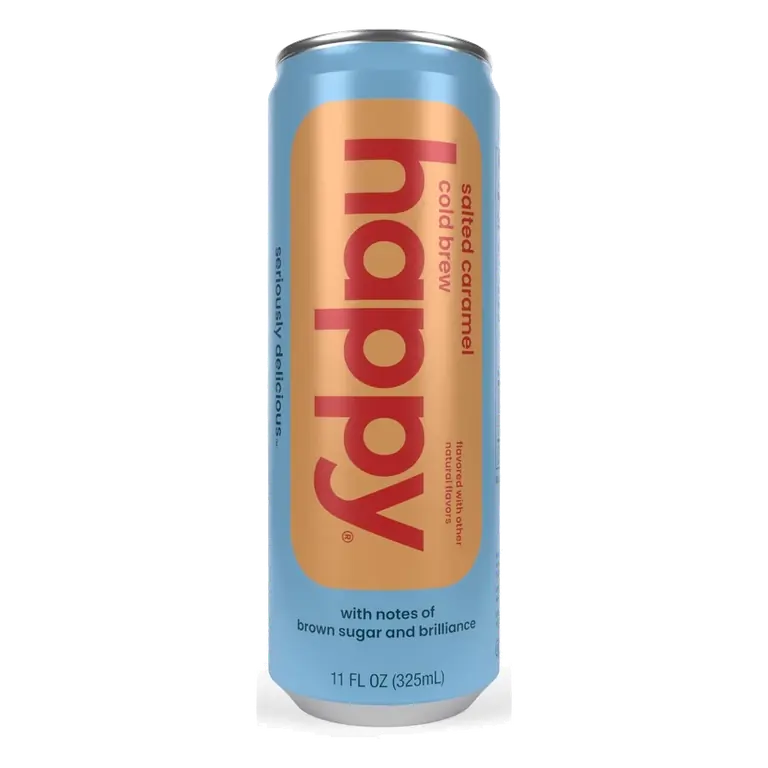 Happy Salted Caramel Cold Brew RTD Coffee Drink, 11 fl oz