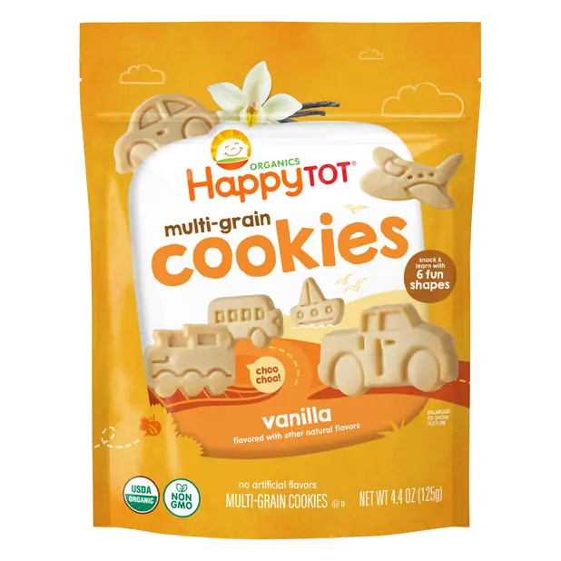 Organic Vanilla Multi-Grain Cookies Toddler Snack