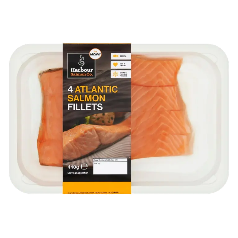 Atlantic Salmon Fillets x4 440g
