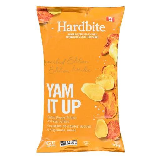 Yam It Up Handcrafted-Style Chips Salted Sweet Potato And Yam Chips 128 g