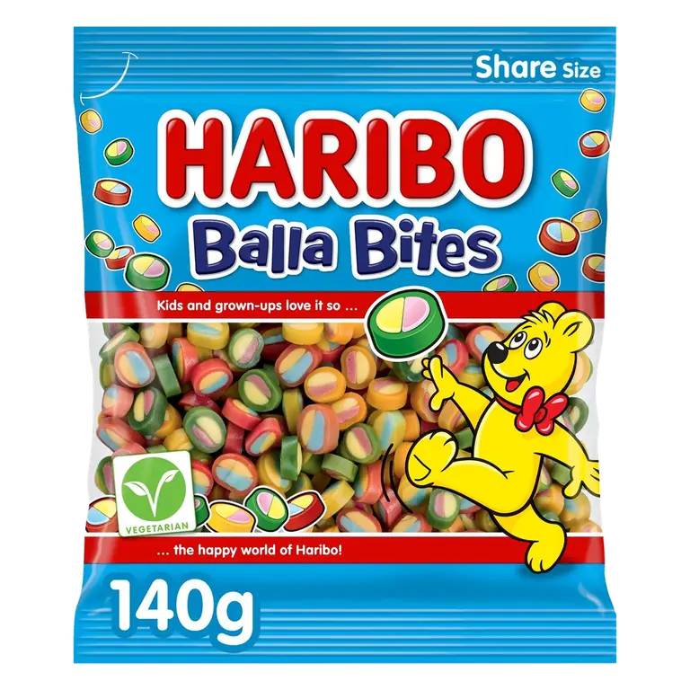 Balla Bites Chewy Sweets Sharing Bag 140g