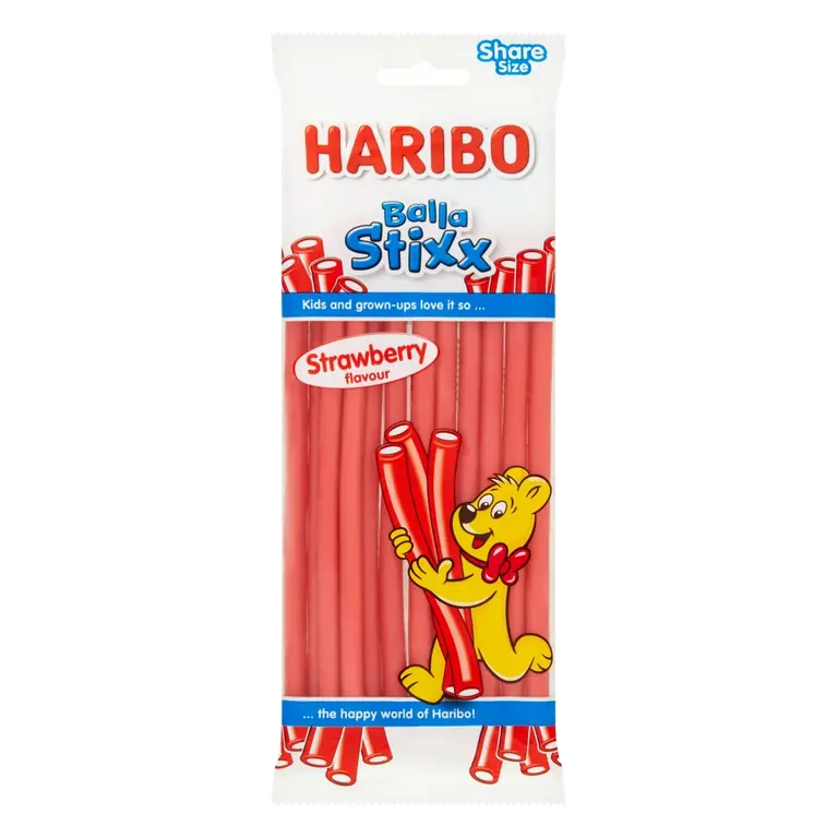 Balla Stixx Strawberry Sweets Share Bag 140g