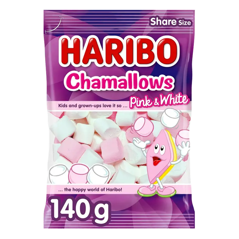 Chamallows Pink & White Marshmallows 140g