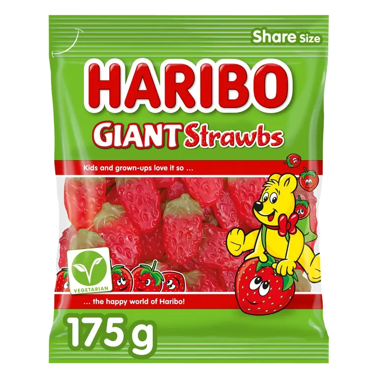Giant Strawbs Vegetarian Sweets Share Bag 175g