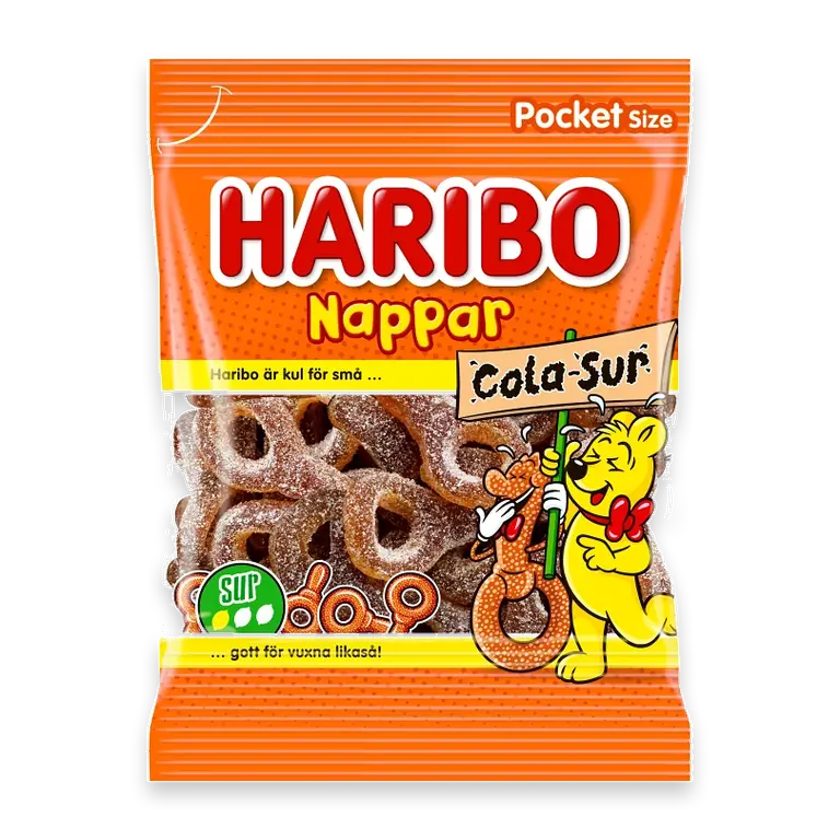 Godis Nappar Cola Sur 70g