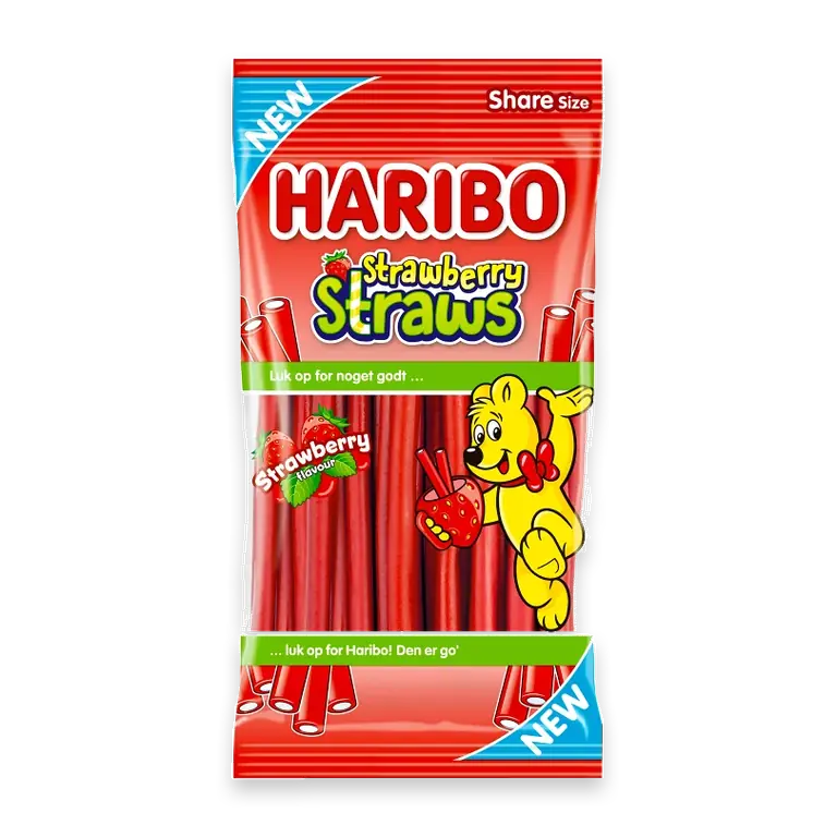 Godispåse Strawberry Straws 80g