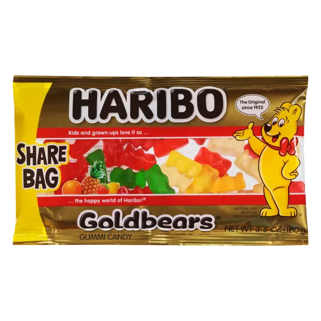 Goldbears Orange, Strawberry, Pineapple, Lemon, Raspberry Gummi Candy