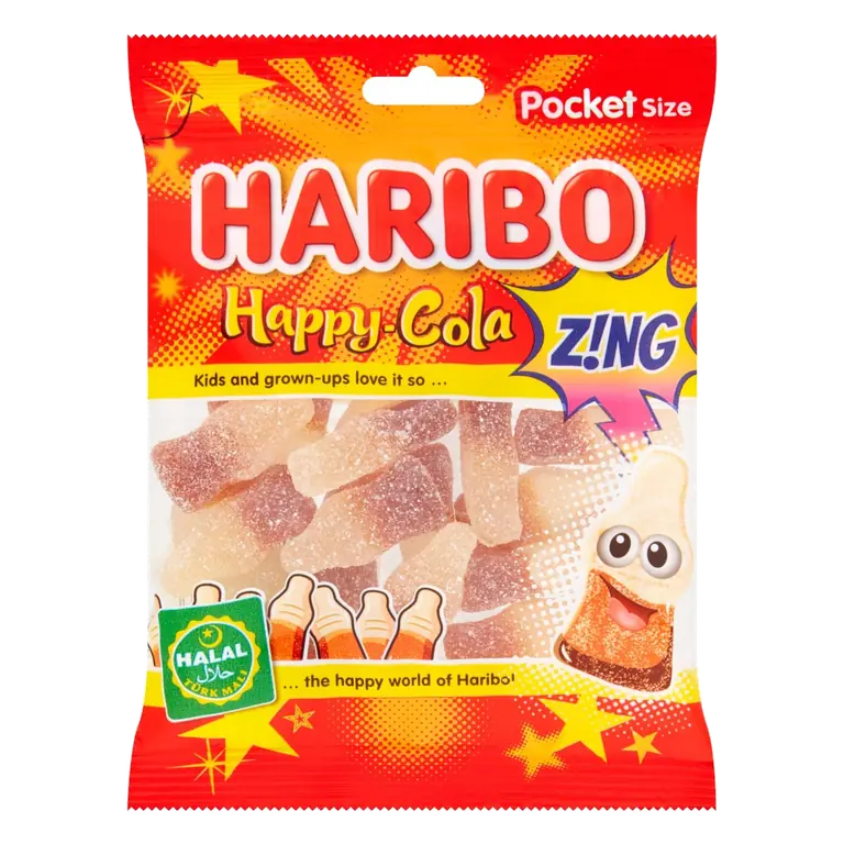Halal Happy Cola Zing Sweets 100g