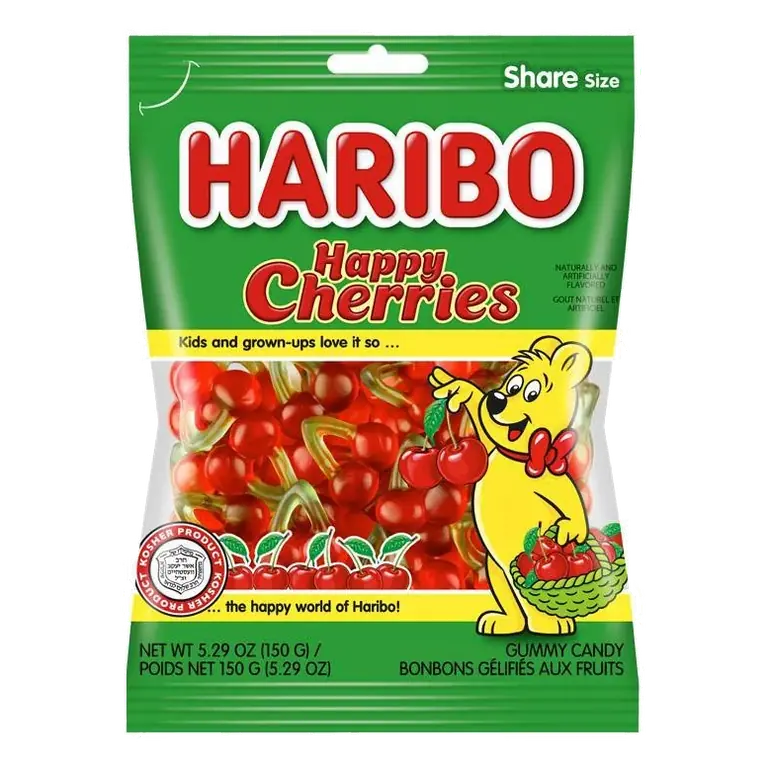 Haribo Happy Cherries Gummi Candy, 5.29oz
