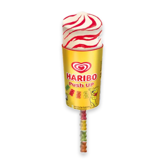 Push Up Haribo Glasspinne