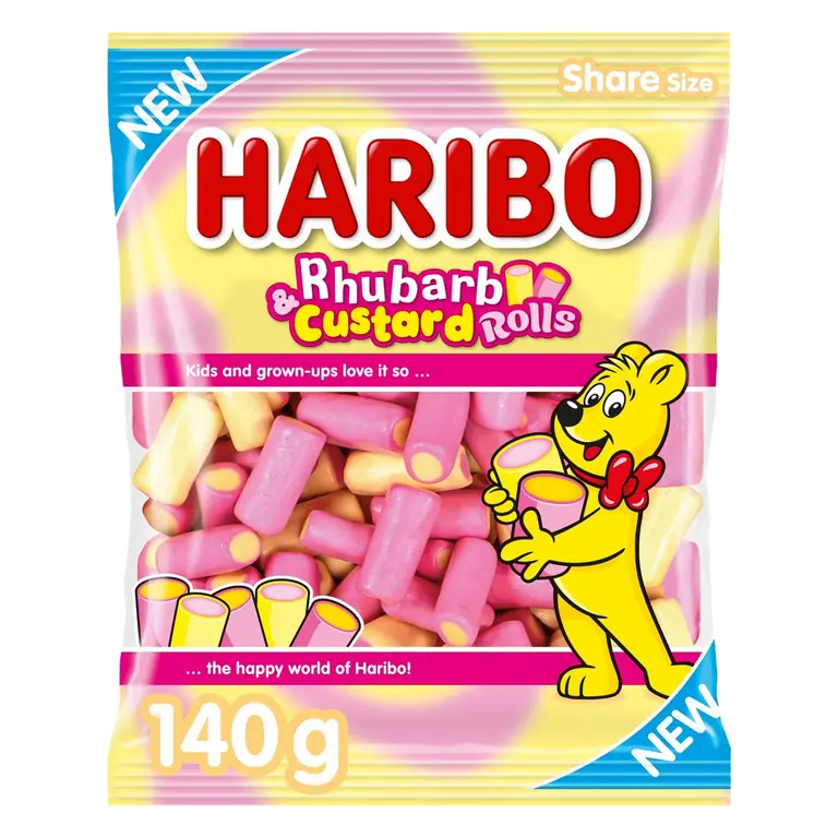 Rhubarb & Custard Rolls 140g