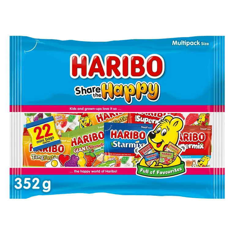 Share the Happy Mini Bag Multipack Sweets 352g