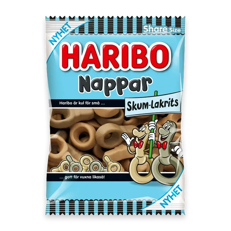 Skumnappar Lakrits 120g