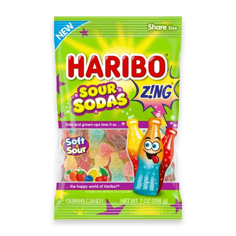Sour Sodas Gummi Candy Bag