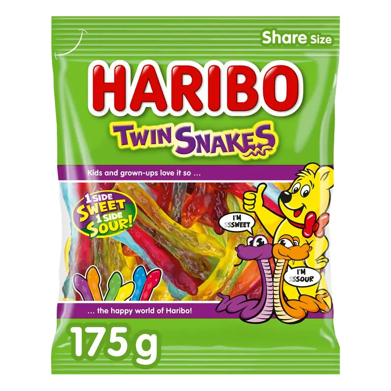 Twin Snakes Sweets Sharing Bag 175g