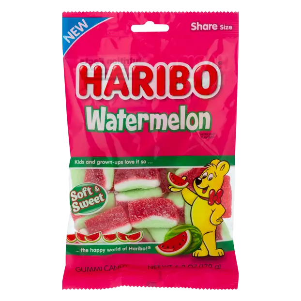 Watermelon Gummi Candy Share Size