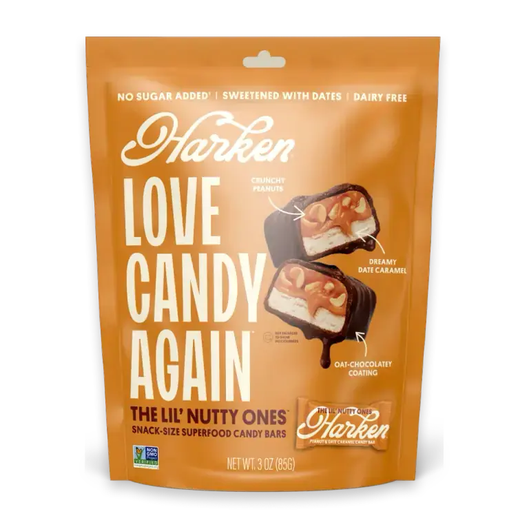 The Lil' Nutty Ones Peanut & Date Caramel Snack-Size Candy Bars