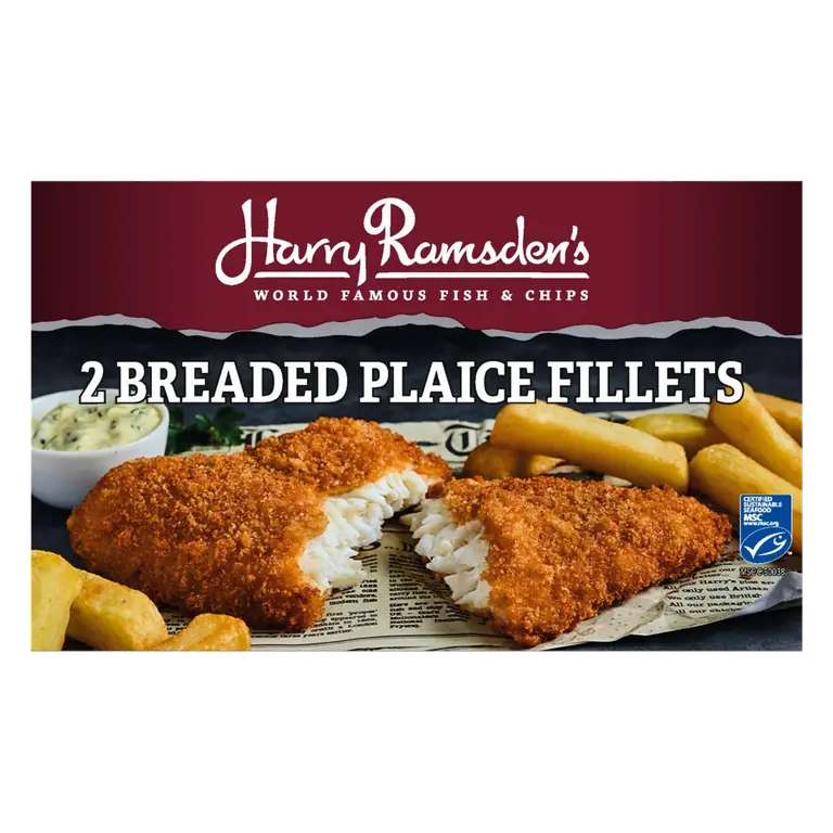 Harry Ramsden’s 2 Breaded Plaice Fillets 280g