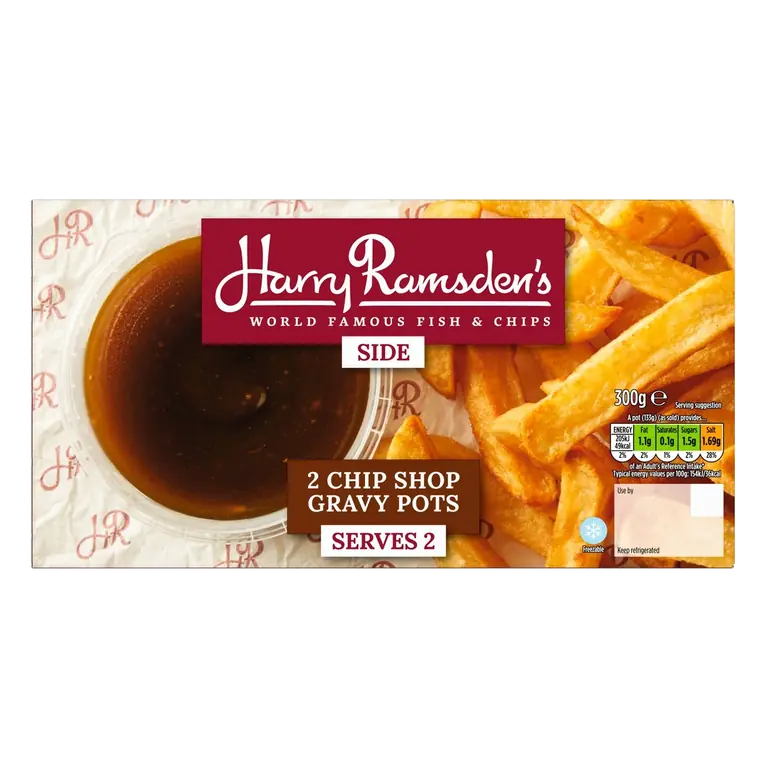 2 Chip Shop Gravy Pots 300g
