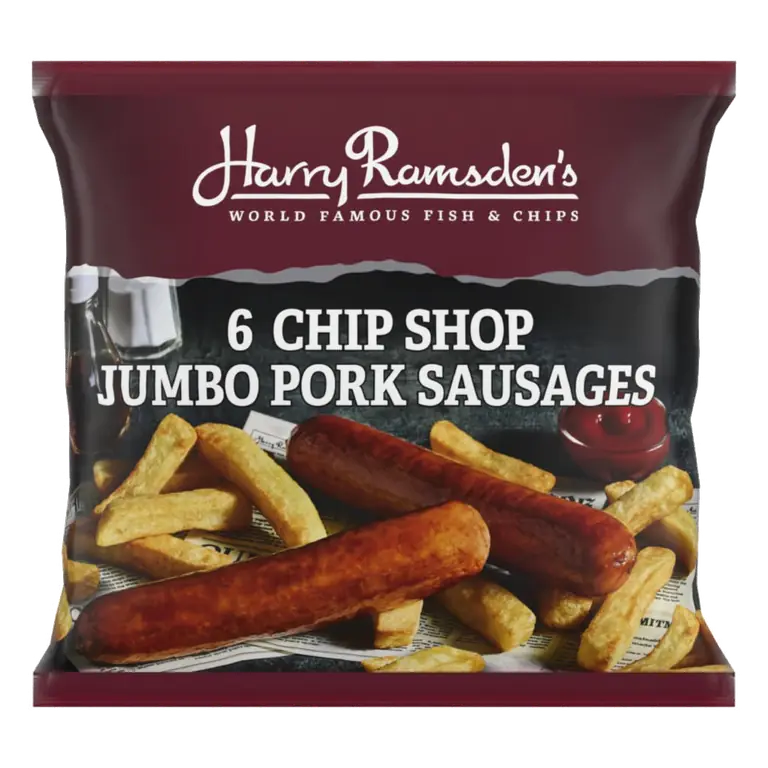 Harry Ramsden’s 6 Chip Shop Jumbo Sausages 600g