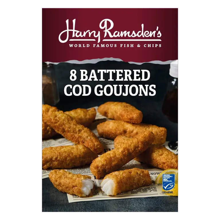 Harry Ramsden’s 8 (Approx.) Battered Cod Goujons 350g
