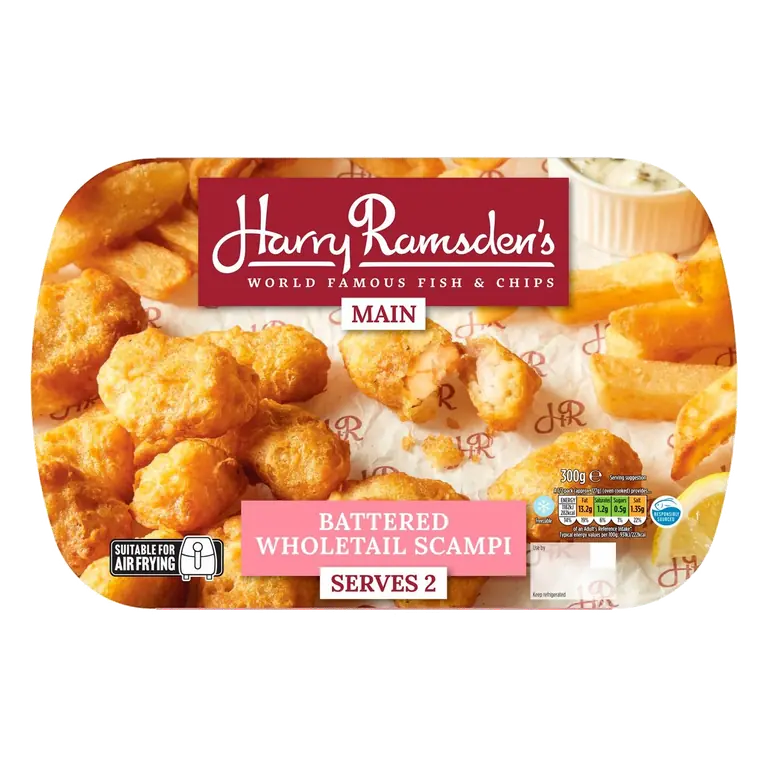 Battered Wholetail Scampi 300g