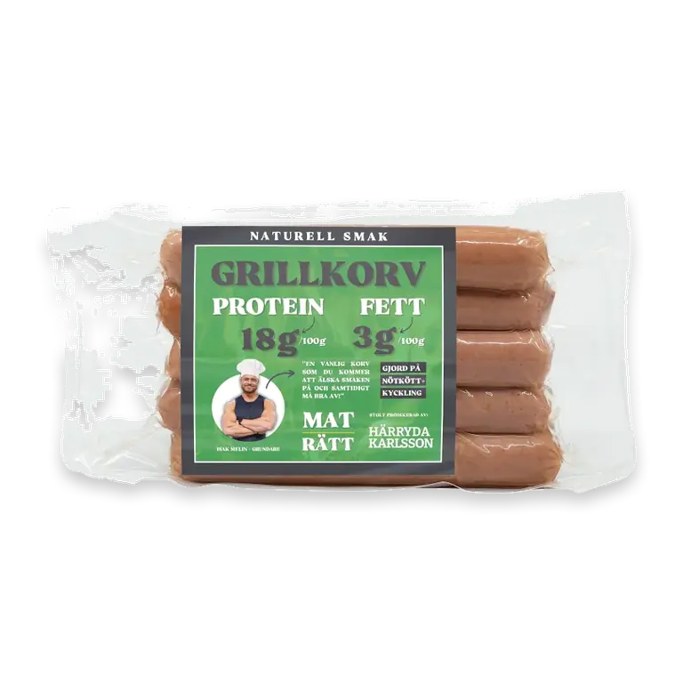 Grillkorv Mat Rätt Naturell 250g