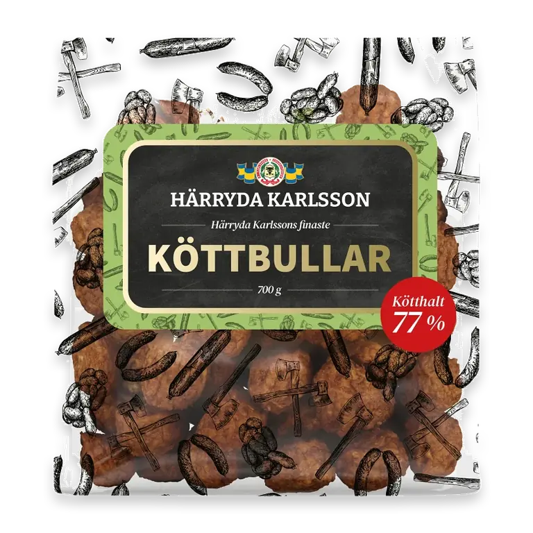 Köttbullar 77% Kötthalt 700g