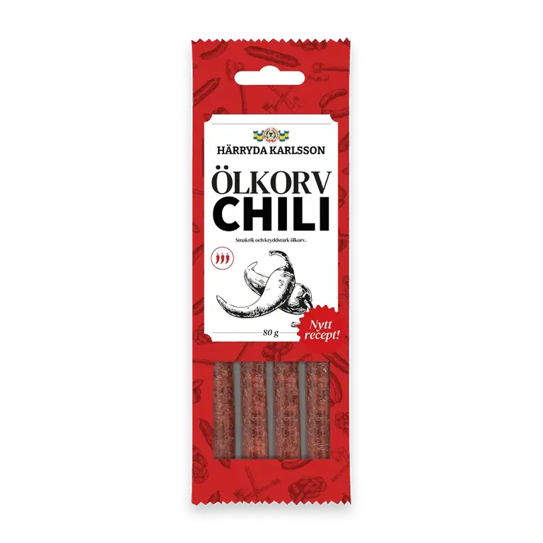 Ölkorv Chili 4-p 80g