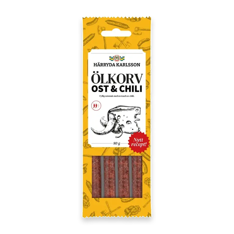 Ölkorv Ost & Chili 80g