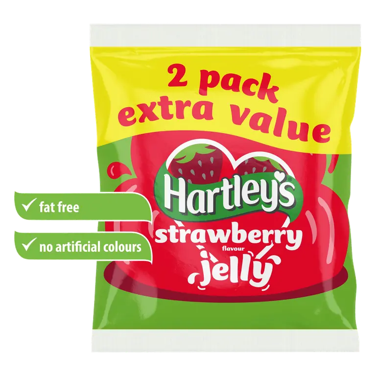 Hartley's Strawberry Flavour Jelly 2 x 135g