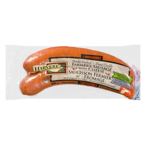 Double Smoked With Cheese Farmer Sausage 375 g