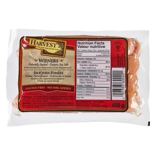 Naturally Smoked Wieners 450 g