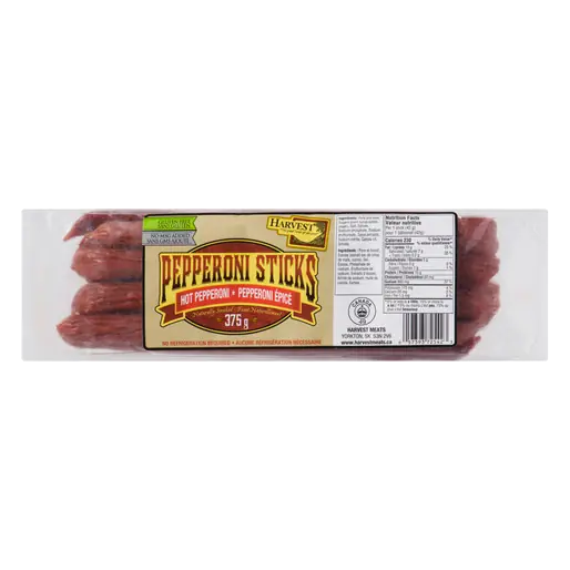 Shelf Stable Pepperoni Sticks Hot 375 g