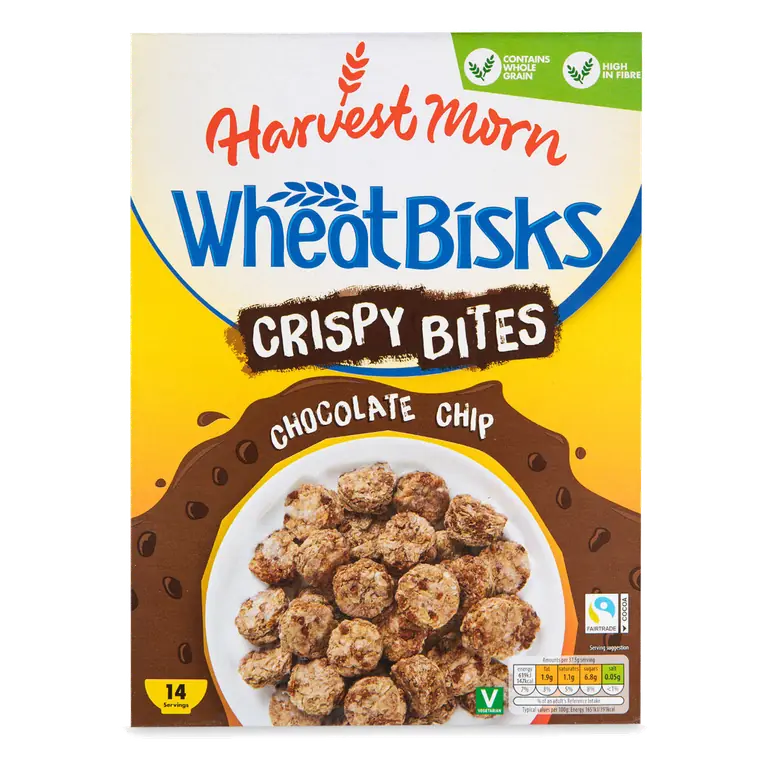 Chocolate Chip Crispy Bites Wheat Bisks Cereal