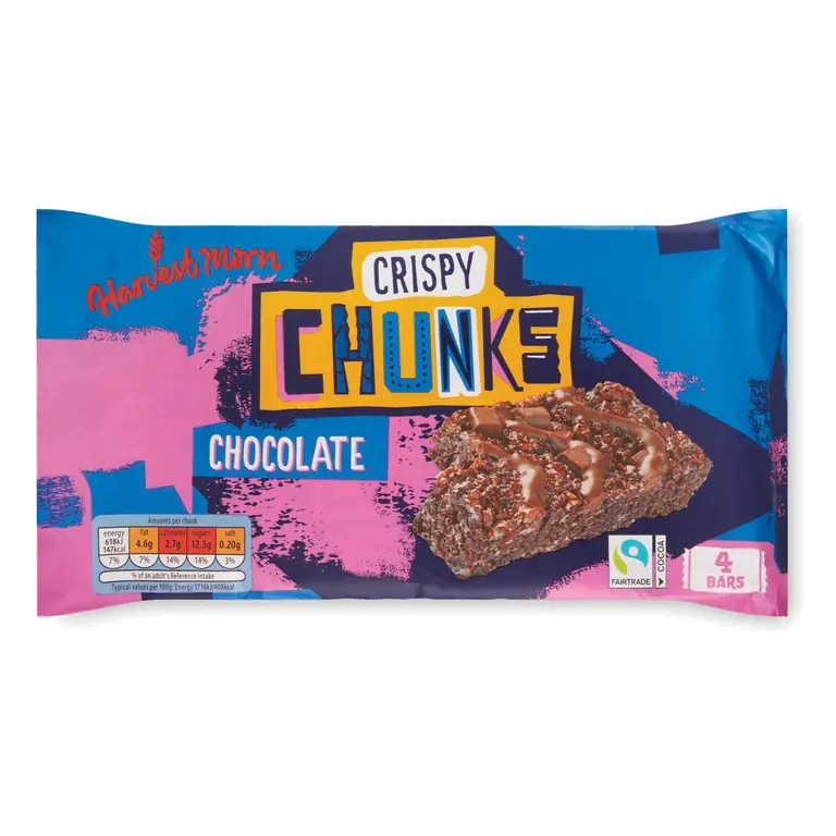 Chocolate Crispy Chunks 4 Pack