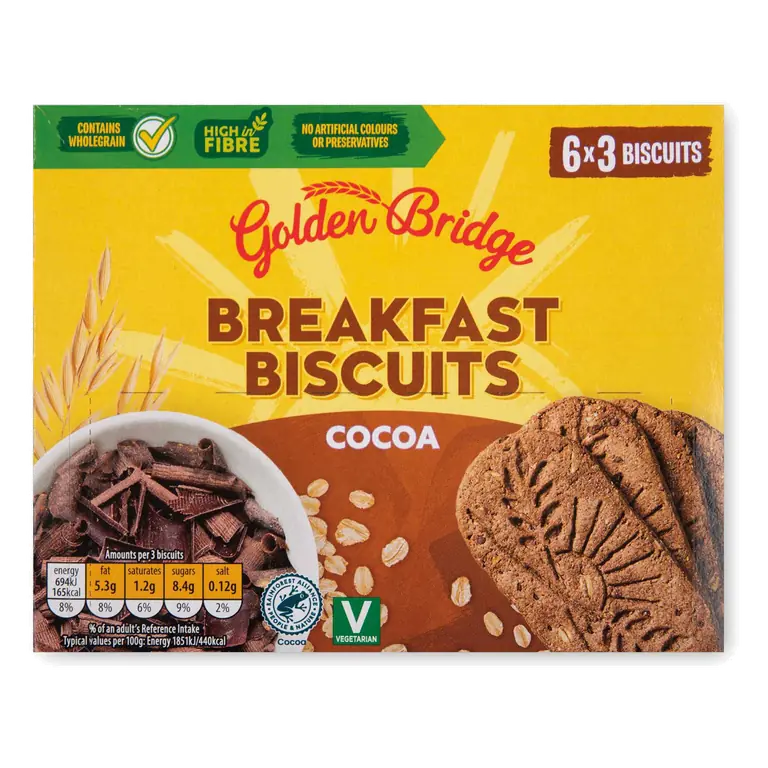 Cocoa Breakfast Biscuits 6 Pack