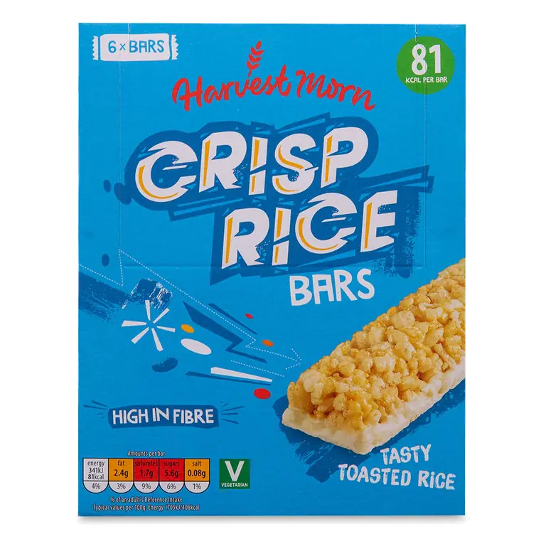 Crisp Rice Cereal Bars 6 Pack