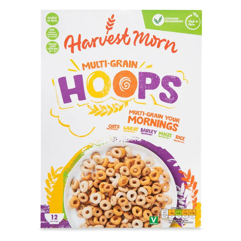 Multigrain Hoops Cereal