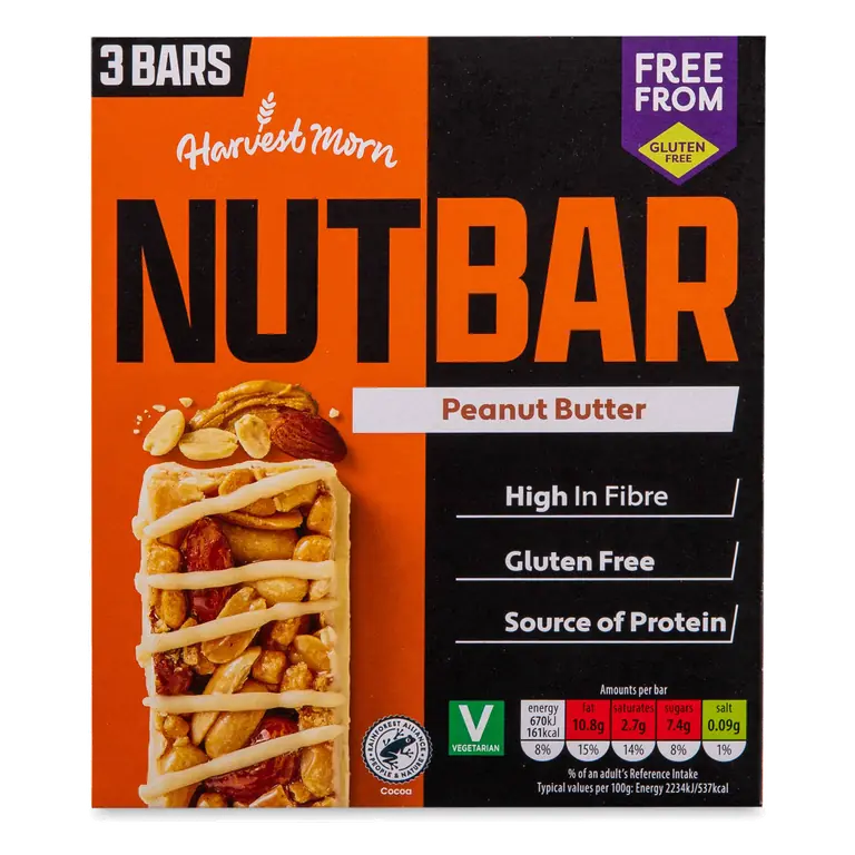 Peanut Butter Nut Bars 3 Pack
