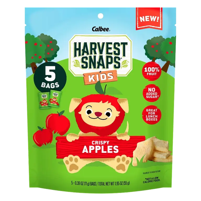 Harvest Snaps Crispy Apples, 1.95oz/5ct
