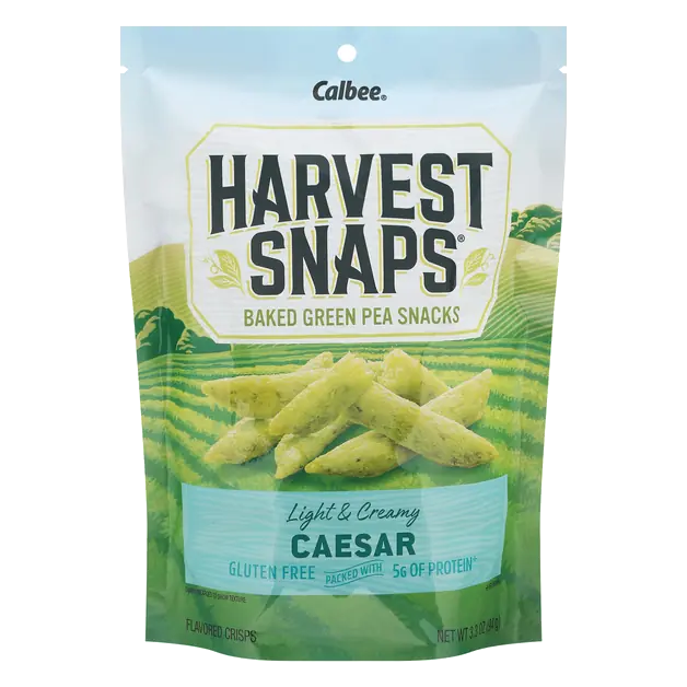 Gluten Free Light & Creamy Caesar Baked Green Pea Crisps