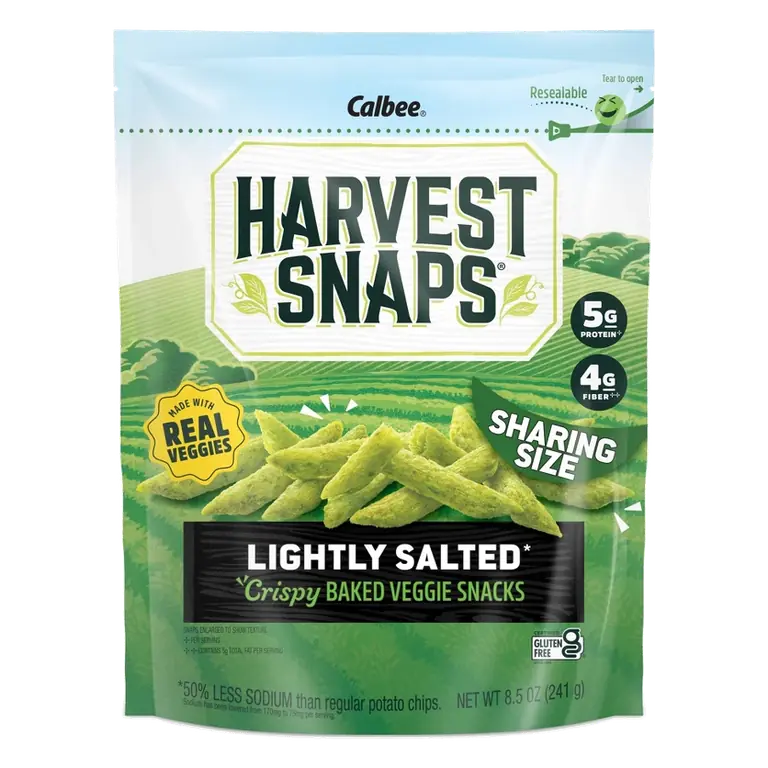 Harvest Snaps Lightly Salted Baked Green Pea Snacks, 8.5oz