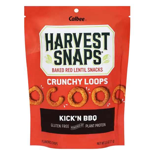 Kick'n Bbq Red Lentil Snack Crisps